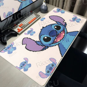 Potdemiel | New Super Cute Anime Stitch Style Mouse Pads PC Anti-slip Soft Desk Mats Computer Gamer Locking Edge Keyboard Rubber Table Pads