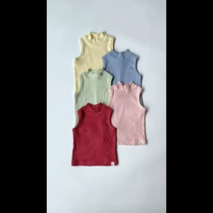 BOHOPANNA - SLEEVELESS TURTLENECK BOHOPANNA - BAJU ANAK PEREMPUAN - ATASAN ANAK - TANKTOP ANAK