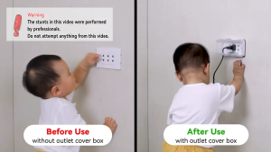 (ONLY FOR PHILIPPINE) Baby Safety Electrical Outlet Cover Box Childproof Outlet Cover Baby Safety
