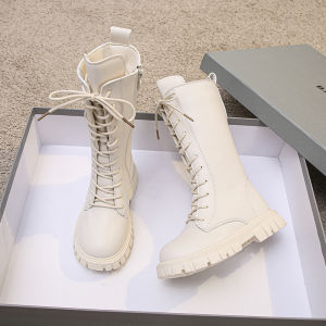 Princess Style Cotton Lined High Top Boots for Girls Autumn Winter Fashion Martin Long Boots Childrens Booties Kids Shoes