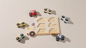 Wooden Vehicle Puzzle. Best Baby Infant Young Toddler Gift