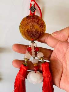 Khánh treo xe Tỳ Hưu Ngọc Bội mang lại May Mắn Tài Lộc Bình An cho gia chủ.