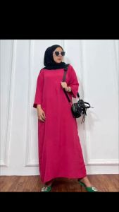 DRESS AUREL BUSUI TANGAN 3/4 // DRESS DASTER KEKINIAN