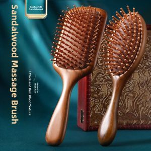 Large Size Sandalwood Air Cushion Comb Female Special Long Hair Home Use Smooth Hair Large Board Comb Massage Comb