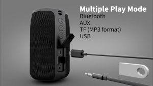 ZEALOT S32 Mini Portable Subwoofer TWS Bluetooth Wireless Speaker with Fm Radio Support TF Card/Aux in