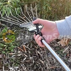 คราดหญ้า 15ฟัน คราดถาก คราดเหล็ก ปรับระดับ พร้อมด้าม สเตนเลสสตีลคุณภาพสูง แข็งแรง ผู้ใช้: ผู้ชายและผู้ชายช่วยความรู้สึกหนึ่งในการเงินจริง