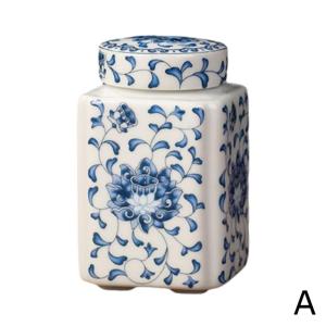 Kitchen Seasoning Ceramic Tea Pot Traditional Chinese with Lid Airtight Food Storage Containers Reusable Pantry Organization