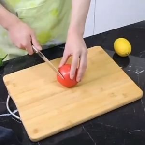 Rectangular Shape Bamboo Cutting Board Cut Board Chopping Board Chop Board Chopping Block Long Lasting Wood Kitchen Cooking Tools Papan Pemotong