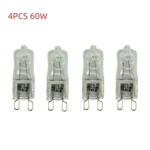 4PCS 230V 60W G9 Oven Light High Tempe Resistant Durable Bulb Lamp for Ovens Fans Etc.
