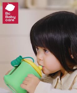FANTASY E LIFE Bc Babycare T-REX TOBY MILK CUP childrens milk cup baby graduated milk cup oatmeal cup soybean milk cup breakfast cup glass cup Food Contact Material Ergonomic Handle