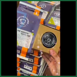 Hộp đựng phin cà phê size 7 hiện logo giấy Kraft đẹp cứng sang trọng dễ xếp làm quà tặng Mixmore