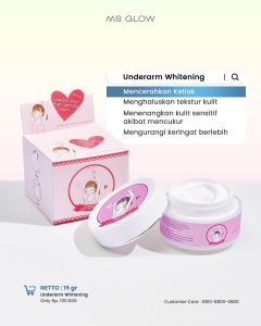 MS GLOW UNDERARM CREAM Ms Glow Under Arm Pemutih Ketiak Pencerah Selangkangan Whitening Cream Krim Lipetan Bpom Ms Glow Underarm Cream Pencerah Selangkangan MS GLOW Underarm Cream Pemutih dan Pencerah Ketiak serta Selangkangan Hitam MS Glow Original Bpom