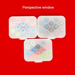 1/2Pcs Earphone Tips Box Hard Earbud Tips Eartips Protective Case for In-Ear Headphone Portable Small Box Ear Tip Dustproof