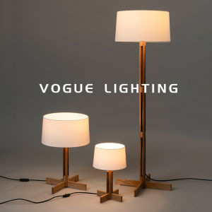 WOGU | Designer Style Modern Luxury Villa Living Room Wooden Floor Lamp