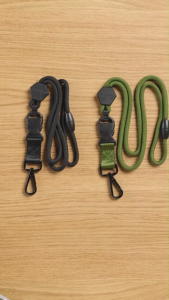 Breakaway Lanyard Adjustable Sturdy Round Cord Heavy Duty Key Lanyard with Detachable Buckle