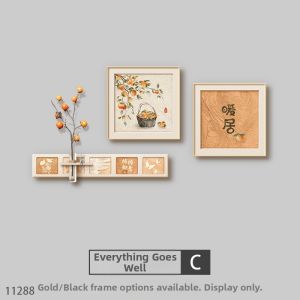 RUIBAHAO | Rustic Creamy Style Combination Hanging Paintings for Elegant Ambiance