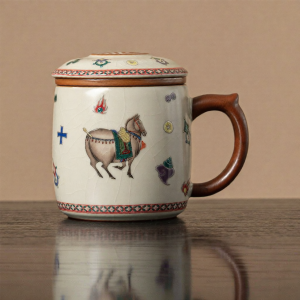 XIYUANJI | Ceramic Separation Filter Tea Cup