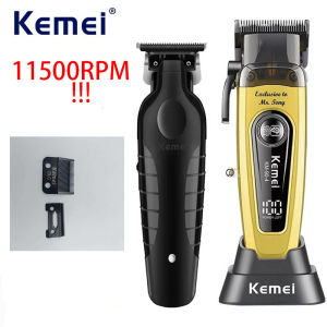 Kemei 2299 90-4 Barber 11500 RPM Hair Clipper Professional Rechargeable Trimmers Brushless Motor Men Finish Hair Cutting Machine