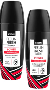 Feelin Fresh Roll-on 75ml Pure Energy Confidence Anti-Perspirant Deodorant by Avon For Men Long Lasting Under Arm Odor Protection Whitening Brightening Original Lowest Price Best Seller