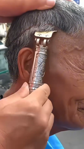 Tông Đơ Cắt Tóc Cạo Râu Không Dây Có Thể Sạc Lại Tiện Dụng Cho Gia Đình