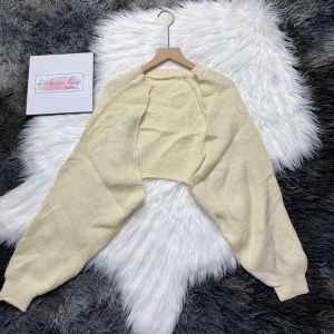 Áo Khoác len cadigan nữ blackpink loại dày đẹp không cúc