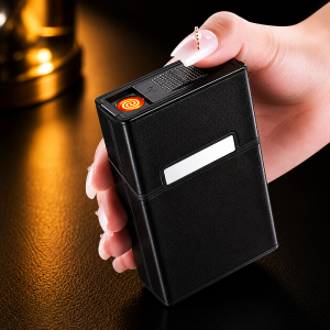 Hộp đựng thuốc 20Đ lớn ngắn bọc da đen M10