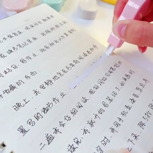 Combo 6 Bút Xoá Kéo Thiết Kế Trong Suốt Kèm Túi Zip