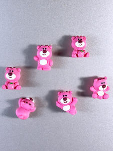 ติดตั้งแม่เหล็กตู้เย็นลายการ์ตูน 3 มิติ ติดตั้งแม่เหล็กตกแต่งสติกเกอร์สตรอเบอร์รี่หมี สไตล์สตรีทแวร์ เครื่องประดับตกแต่งบ้าน จีนแผ่นดินใหญ่