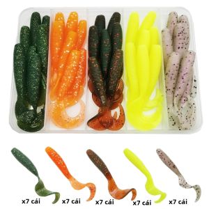 35 Mồi Câu Cá Mềm Bộ Mồi Nhân Tạo 6Cm 2.36in 2.6G Đa Năng Cho Đại Dương Sông Hồ Bãi Biển Câu Cá Đá