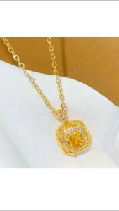 สร้อยคอแฟชั่นผู้หญิง สร้อยสแตนเลสทอง 18k เครื่องประดับสวยๆ สำหรับผู้หญิง