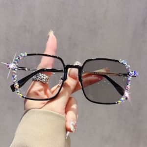 Photochromic Glasses for Men Women Anti Radiation  Glasses Anti-UV Eyewear Color-changing Grey Lens