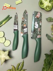 Bộ dao làm bếp cao cấp Anshin Dao thái thịt Dao thái đa năng Dao gọt hoa quả