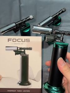 ไฟแช็ค ไฟฟู่ SG009 FOCUS พกพาง่าย แบบเติมแก็ส หัวพ่นแก็ส1หัว อุปกรณ์ทำครัว