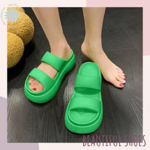 Wulove สุดฮิตโดนใจ รองเท้า แฟชั่น สี ชมพู น่าซื้อ ใส่สบาย เสริมส้นพื้นนิ่ม มาแรง พร้อมส่ง 4 ดำ หน้าเรียบเนียน