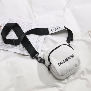 กระเป๋าผ้าใบสีเหลืองสำหรับผู้หญิง กระเป๋าสะพายข้างแบบลำลอง สายสะพายไหล่กว้าง กระเป๋าใส่โทรศัพท์มือถือ กระเป๋าสะพายข้างสำหรับเดินทาง กระเป๋าแฟชั่น