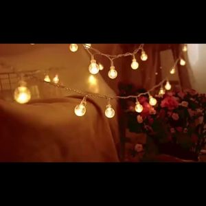 10/20/40/80LED Bauble LED String Lights Battery Powered Garland Fairy Lights for EID Mubarak Bedroom Wedding Valentines Day