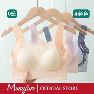 Maniyun 12-18Y Girls Training Bra Fixed Cup Back Support Posture Seamless Children Sports Bra Breathable Comfort Teenager Bra