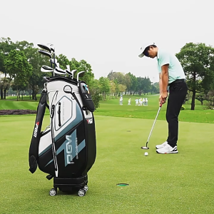 PGM Fully Waterproof Design Telescopic 6 Divider Golf Travel Bag with Universal Wheel QB099