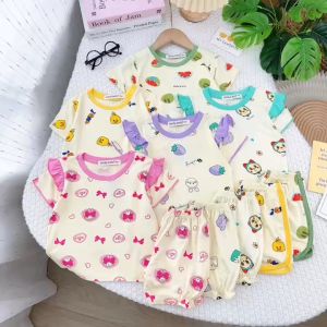 [BÉ 7-30kg] Đồ Bộ Cộc Tay Cho Bé Trai Bé Gái Vải Thun Lạnh Hàng Chính Hãng Minlybaby In Họa Tiết - Unibaby - C552