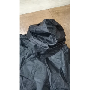 XL LONG RAINCAOT FULL BODY MOTORCYCLE BLACK BAJU HUJAN