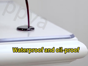 💝Durable for 10 years without yellowing Table Plastic Cover Non-warped edges Transparent PVC Table Mat Transparent table mat PVC plastic Tablecloth Table Mantle Table Protector Mat Transparent table mantle PVC Table Cloth Writing Coffee tablepad