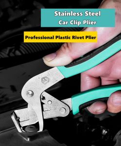 Car Clip Pliers Auto Panel Removal Tool With Rubber Fastener Rivet Tools Professional Auto Repair Kit For Plastic/Nut Removal