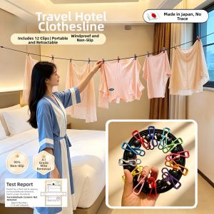Portable Travel Clothesline Wind-resistant