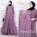 Gamis Noora Set Branded Ori Nontunai. Inner Syakila Impor Ori Halus. Outer Brokat Gliter Comei. Ld 110 cm. Rp 190.000,-. 