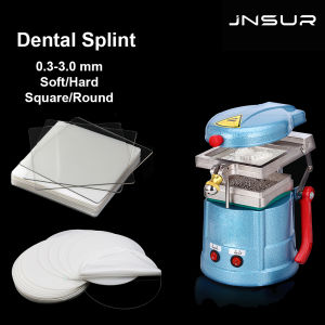 JNSUR 0.5-3.0mm Dental Orthodontic Piece Splint Retainer Vacuum Hard/Soft Thermoforming Material Square/Round Denture Forming