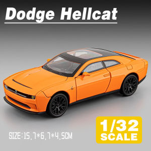 LEO 1:32 Dodge Hellcat New Energy Diecast Model Car Alloy Cars Toys Collection Gift For Kids Boy Girl