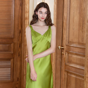 American Standard Nightdress Pajamas New Arrival Mulberry Silk Silk Summer Bra Top Womens Sleeveless Silk Home Wear