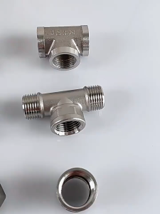 Stainless Steel Resistant Pipe Fittings 1/2" 3/4" 1" Reducer Elbow Tee Union Threaded for Plumbing