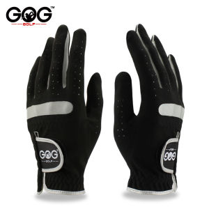 1 Chiếc Găng Tay Golf Nam Micro Sợi Mềm Chống Trơn Trượt Thoáng Khí Găng Tay Golf Cho Tay Trái/Tay Phải Màu Đen