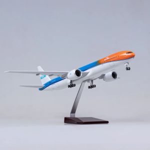 Mô Hình Máy Bay KLM B777 Tỷ Lệ 1/157 47CM Chất Liệu Nhựa Diecast Có Đèn Và Hệ Thống Càng Đáp Hoạt Động Dành Cho Người Sưu Tầm & Đồ Chơi